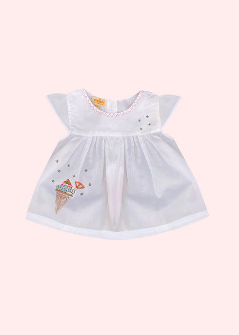 Natural Baby Dress Ice cream Jhabla